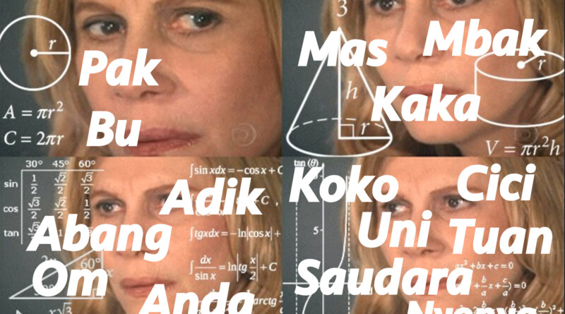 Pak, Ibu, Mas, Mbak, Kamu, Ka. Zwroty grzecznościowe w kulturze Indonezji